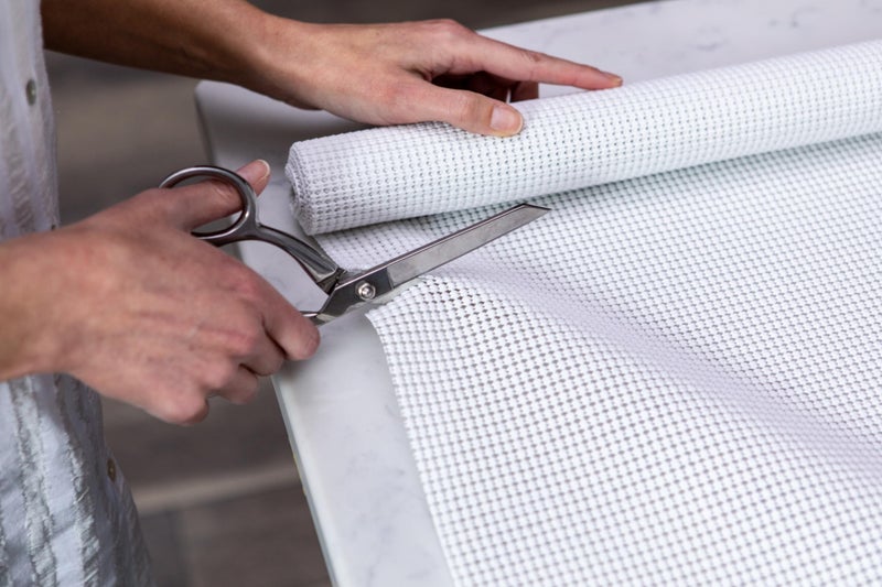 Duck EasyLiner Select Grip Shelf Liner - Easy to Install & Cut to Fit - Non Slip, Non Adhesive, Drawer Shelf & Cabinet Liner for Kitchen, Bathroom, Pantry Cupboards - 12in. x 10ft. - White - 6 Rolls - Image 2